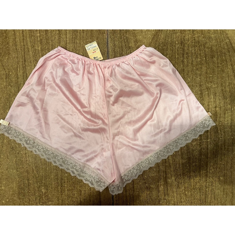 Vintage Sears Light Pink French Knickers Lace Lounge Shorts Size 6 NWT 1980s